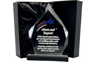 EXPRESS MEDALS Honor Success in Style with one of Our Various Premium 7.25" Acrylic Trophy Awards Each Featuring a Distinct Sentiment Perfect for Honoring Those who Truly Stand Out