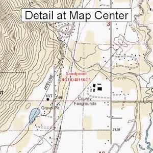 Amazon.com : USGS Topographic Quadrangle Map - Sandpoint, Idaho (Folded/Waterproof) : Outdoor 
