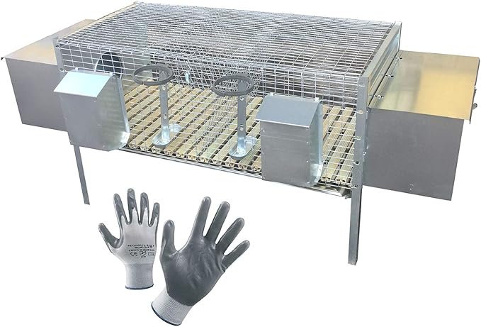 Gabbia Per Conigli 2 Fattrici - Sistema Sovrapponibile Con Nidi Allattamento Programma