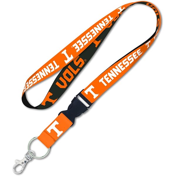NCAA Tennessee Volunteers Lanyard - 24 Inch Team Spirit Keychain With Detachable Clip