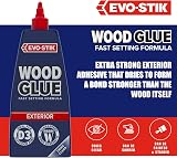 Evo-Stik Wood Glue Exterior 1L Weatherproof Extra Strong Fast Setting view 3