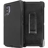 AICase for Galaxy Note 10 Plus Belt-Clip Holster Case, Full Body Rugged Heavy Duty Case with Screen Protector, Shock/Drop/Dust Proof 4-Layer Protection Cover for Samsung Galaxy Note 10 Plus