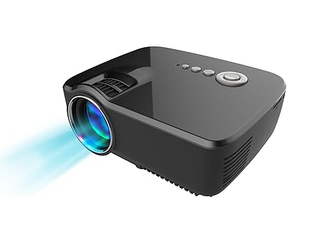 GP70 Projector, GP70 Mini Portable Video LED Projector 1080P for Outdoor Indoor Home Cinema Theater/Game/DVD/PC/Laptop Show,via HDMI/USB/AV/SD/VGA ...