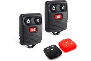 Pilida 2 Keyless Entry Remote Control Ford Key Fob Replacement 3 Button Clicker Transmitter fits for Ford 1998-2016 F-150 F-250 F-350, Mazda, Mercury, Lincoln
