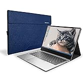 Honeymoon Case Cover for Lenovo Yoga 7i 2 in 1 / Yoga Slim 7 Pro/Yoga 16s 2022 / IdeaPad Slim 7 Pro 16 Inch Laptop Accessories, PU Leather Folio Stand Protective Hard Shell Case,S013-Blue