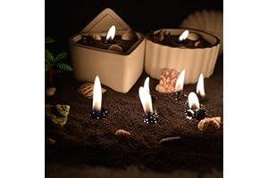 PANSYLING Pearled Candle Sand Set - 2.2Lb Sand Wax, 50X 6” Wicks, 6X Herbal Essential Oils, 2X Candle Jars with Lids Included, Smoke Soot Free Powder Snow Candles, Over 240 Hours Burn Time DIY Candle Making Kit