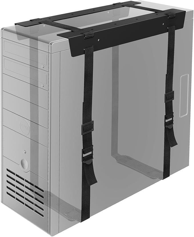 1home Economical CPU Holder UnderDesk PC Holder Desktop Computer Holder Computer Case Carrier