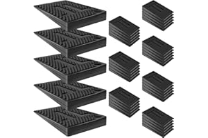 40 Pcs Furniture Levelers, Plastic Shims for Leveling, Flexible Rubber Table Leveling Shims,Non-Slip, Stackable, Sturable and