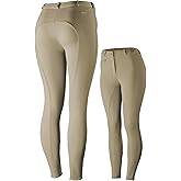 HORZE Active Women's Horse Riding Silicone Grip Full Seat Breeches | Midrise Waist with Front Pocket