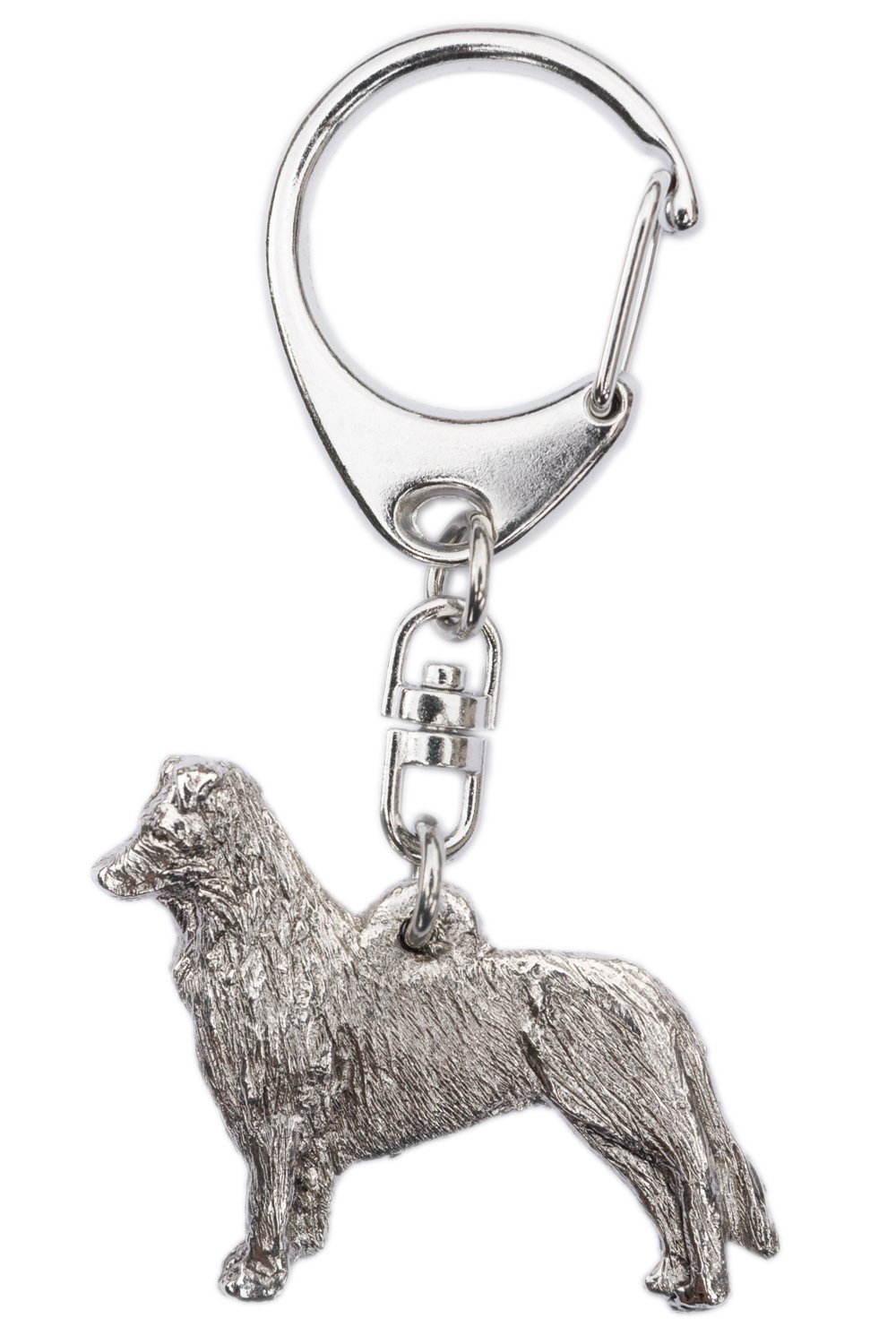 Border Collie (Standing) Made in U.K Artistic Style Dog Key Ring Collection