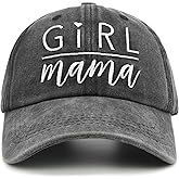 Waldeal Girl Mama Hat, Women's Baseball Cap, Adjustable Embroidery Mom Baseball Cap