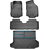 Custom for 2018-2024 Chevrolet Chevy Equinox GMC Terrain Floor Mats Cargo Trunk Liner Set All Weather TPE Protection Mat Equinox Accessories (for 18-24 Chevy Equinox Floor Mats+Cargo Mats)