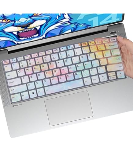 Housse Clavier 2 En 1 Pour Lenovo Yoga 9 14IAP7 / 14IRP8 & Gen 8 / Gen 7 (2023-2022) - En Silicone TPU, Imperméable, Anti-poussière, Lavable, Protection Complète