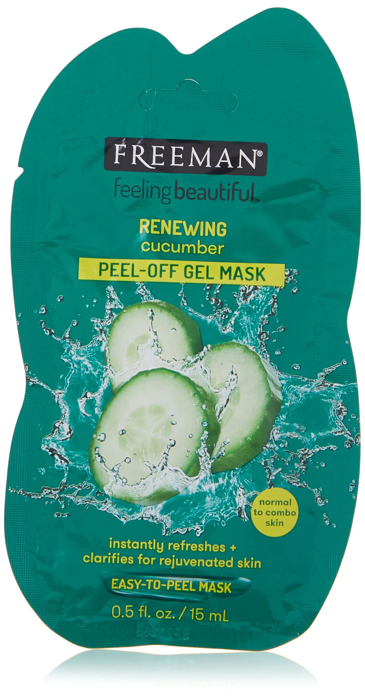 Freeman Feeling Beautiful Renewing Cucumber Peel Off Gel Mask, 15ml