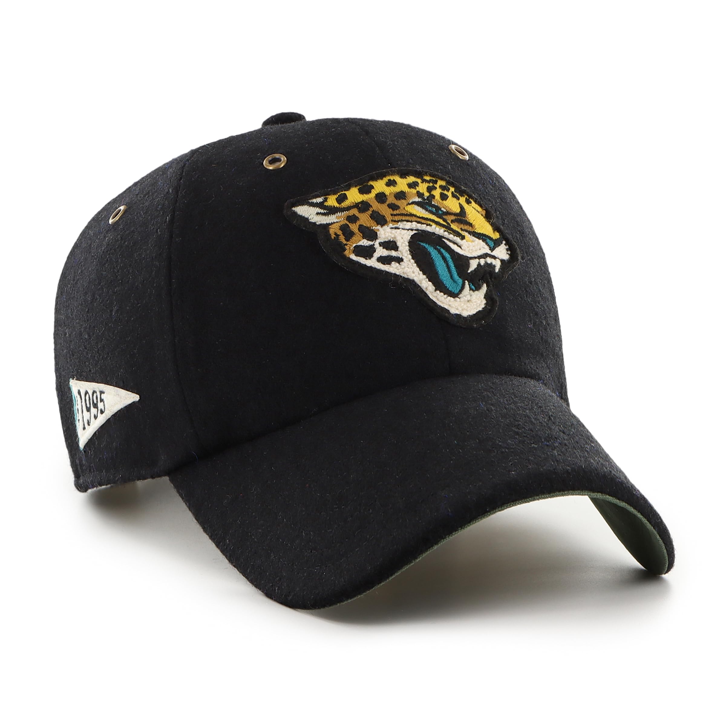 47 Jacksonville Jaguars NFL Pennant Clean Up Unisex Baseball Cap, Adjustable, Team Badge, Black