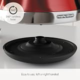 Morphy Richards 100133 Venture Pyramid Kettle Red 1.5L 3kW Rapid Boil view 6