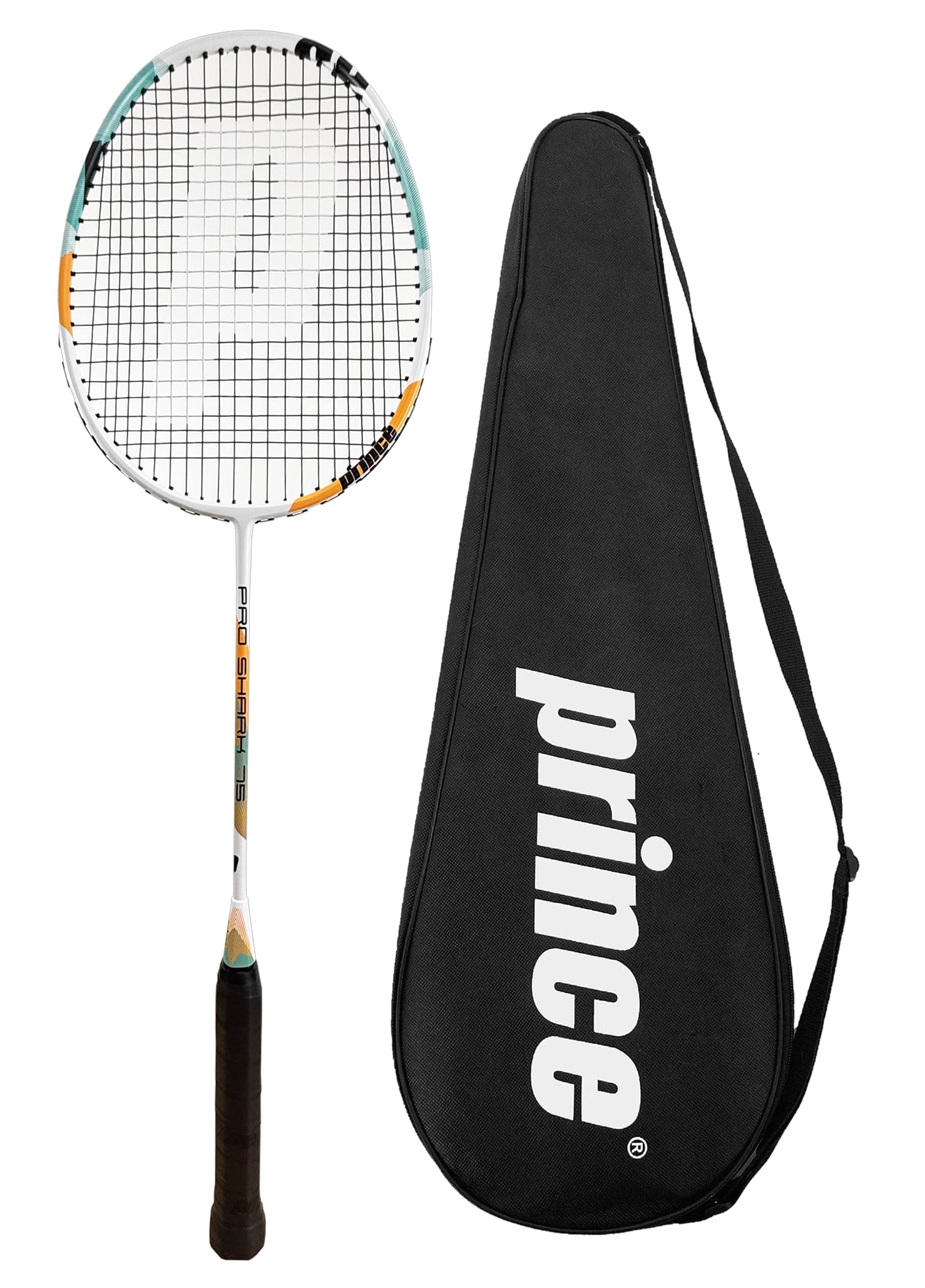 Prince Pro Shark Graphite Badminton Racket & Protective Carry Cover