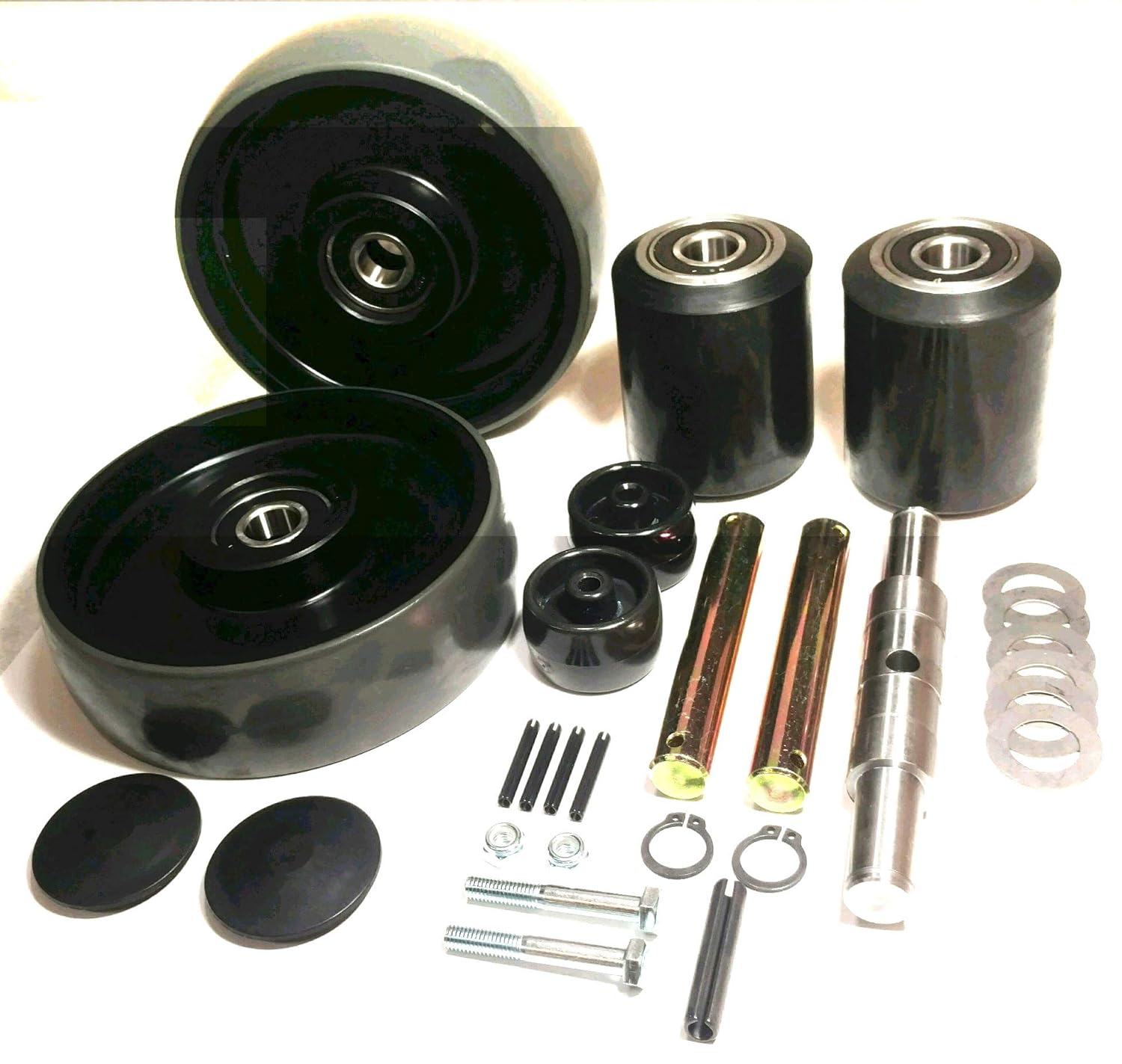 Crown PTH50 Pallet Jack Complete Wheel Replacement Kit Set Pallet Jack