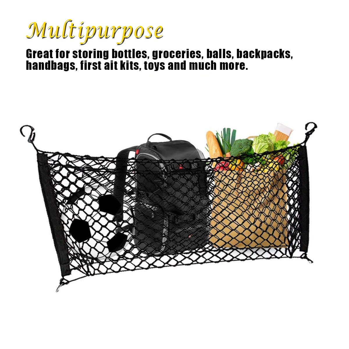 Grocery Accessories Stretchable Pickup Truck Bed Net VaygWay Trunk