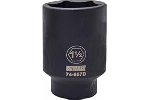 DEWALT 6 PT 1/2" Deep Drive Impact Socket 1-1/2" SAE