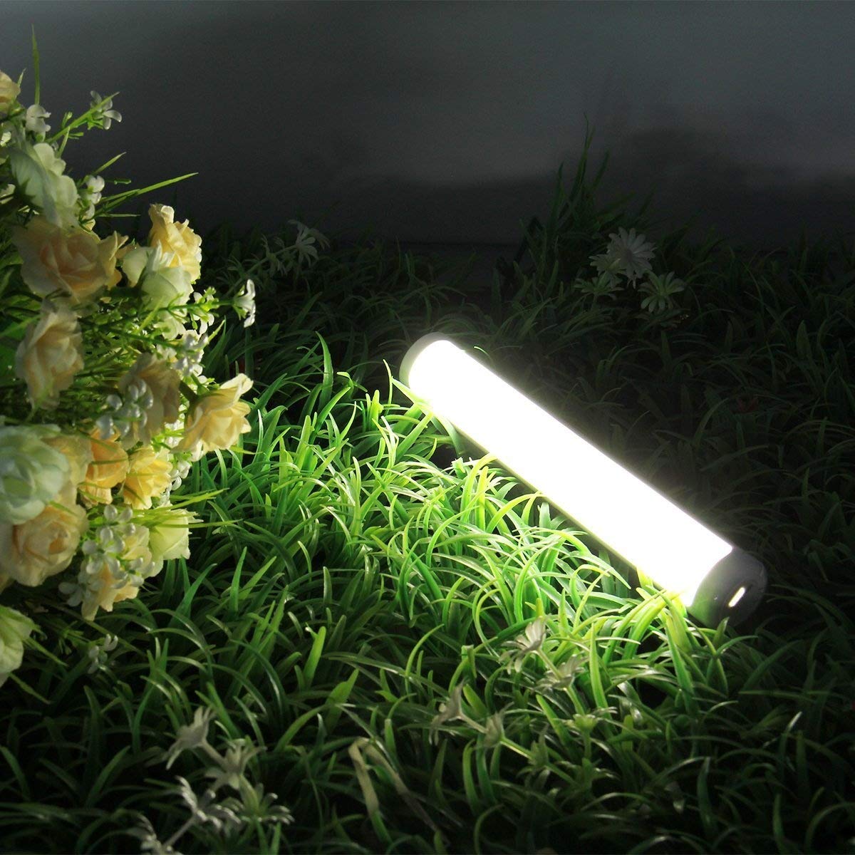 Battery Operated LED Lights, Uhomely 12 LEDs Auto on off Motion Sensor Intelligent Lighting Human Sensor Light for Wall Closet Cabinet, Stairs, Drawer, Wardrobe ect. 2 in 1 light with Hooks Adhesive -- Pure White, Pack of 2