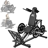 Mikolo Leg Press Hack Squat Machine, 30-Degree Compact Leg Press Machine for Home Gym, Hack Squat Machine with Removable Shoulder Pad, Lower Body Workout Equipment