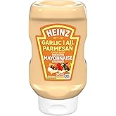 Heinz Garlic Parmesan Flavour Mayonnaise Style Sauce, 340 mL Bottle