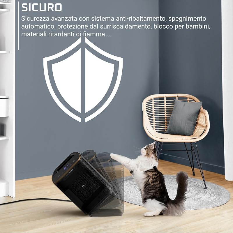 Intense Comfort Termoventilatore Silenzioso 2000W 4Modalità SO9361 — foto 7 di 8