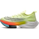 NIKE Men's Air Zoom Alphafly Next% Running/Racing Shoes, Barely Volt Black Hyper Orange, 15