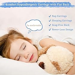 Hypoallergenic Earrings for Girls Toddler Surgical