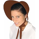 Rubies Brown Felt Colonial Bonnet for Adults, Women's No Size