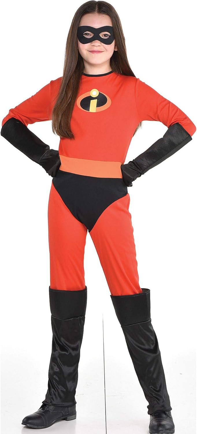 Party City The Incredibles Violet Halloween Costume for Girls, Disney, 2T, Includes Mask and Gloves