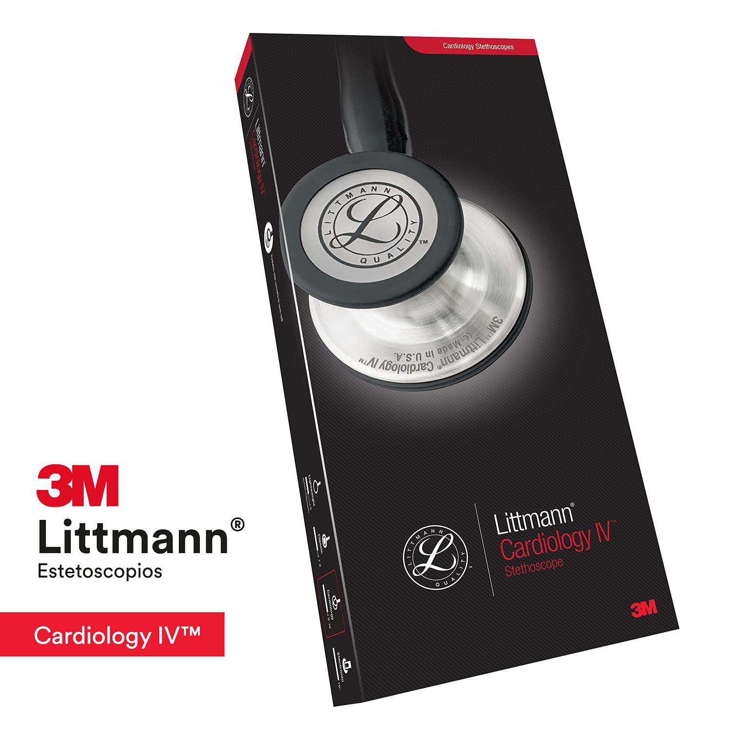 3M Littmann Cardiology IV Diagnostic Stethoscope, 6152, More Than 2X as Loud, Weighs Less, Stainless Steel Chestpiece, 27