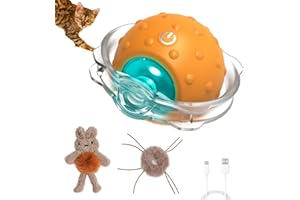 Sofolor Interactive Cat Toys for Indoor Cats, Electric Cat Mouse Toy, Automatic Kitten Toys for Bored Indoor Adult Cats, Motion Activated, Fast Rolling On Carpet, USB Rechargeable