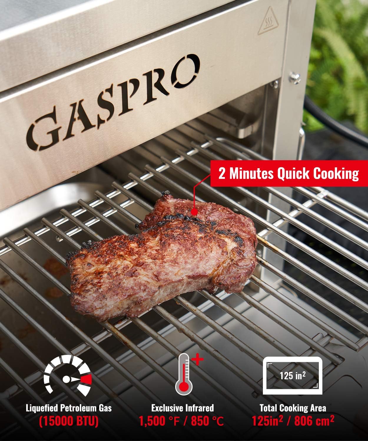 Review GASPRO MultiTasking Propane Infrared Outdoor Cooking Master, XL