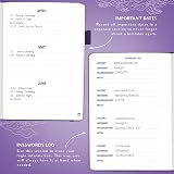 Legend Planner Address Book with Alphabetical Tabs – Purple Medium view 5