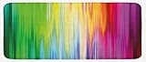 Lunarable Rainbow Kitchen Mat, Abstract Colors