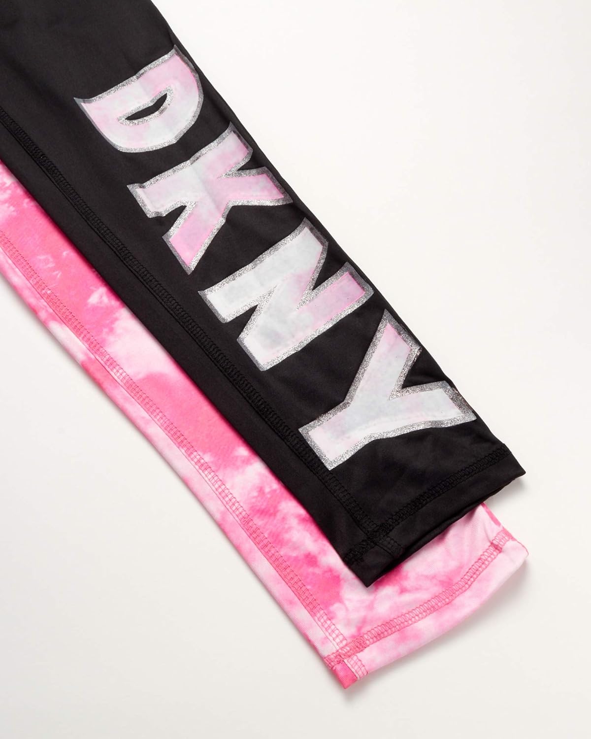 DKNY Girls Active Leggings - Spandex Athletic High Waisted Stretch Workout Yoga Pants (2 Pack): Clothing