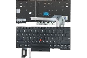 Tiugochr Laptop Replacement US Layout with Pointing Keyboard for Lenovo IBM ThinkPad E480 E490 E495 T480S T490 T495 L380 L390