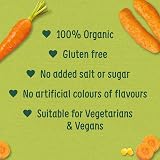 Organix Melty Carrot Puffs Organic Baby Snack 4 x 18 g Bags Multipack view 3