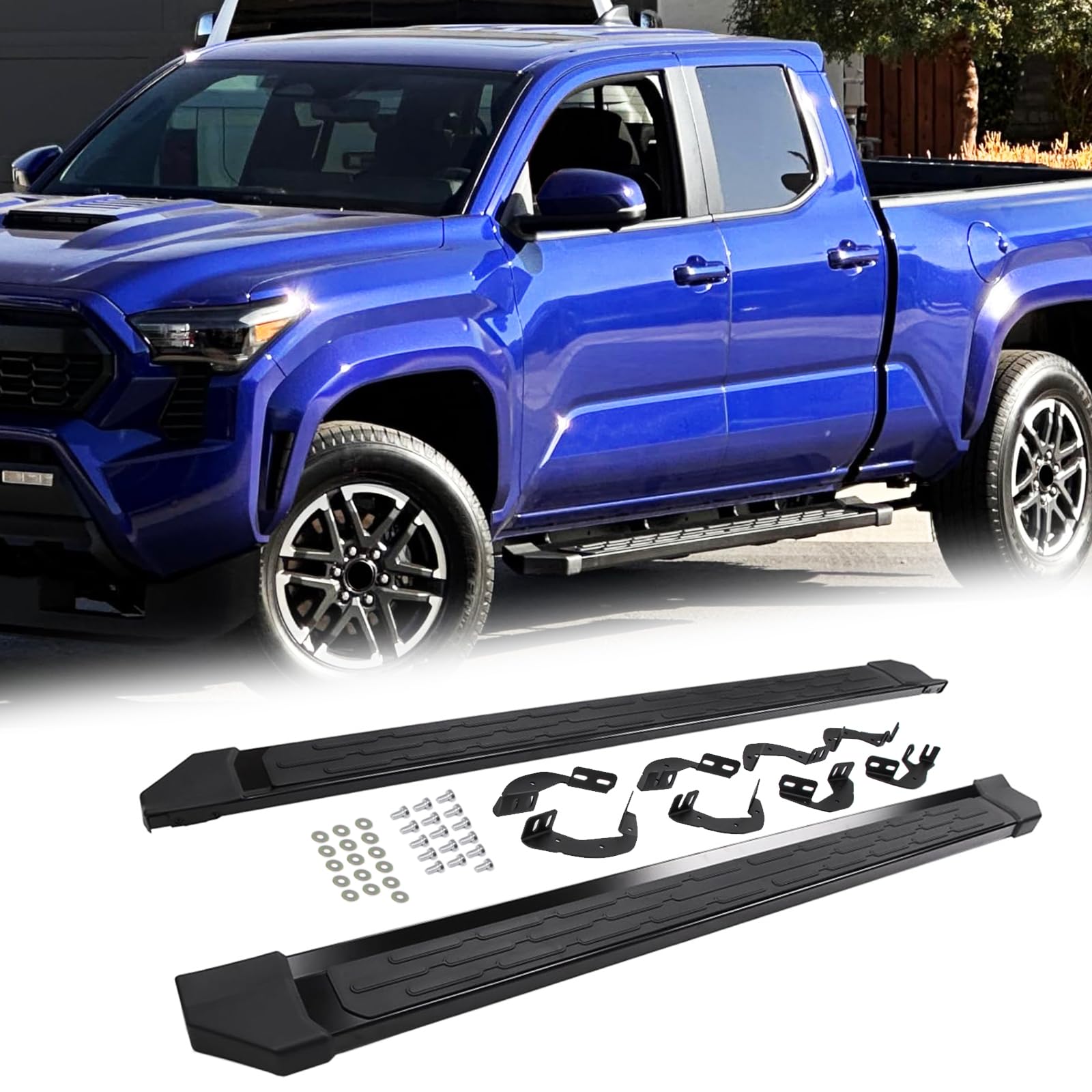 Photo 1 of ***PARTS ONLY***Trumgeta Running Boards Fit for 2024 2025 Toyota Tacoma Double Cab with 4 Full-Size Doors Side Steps