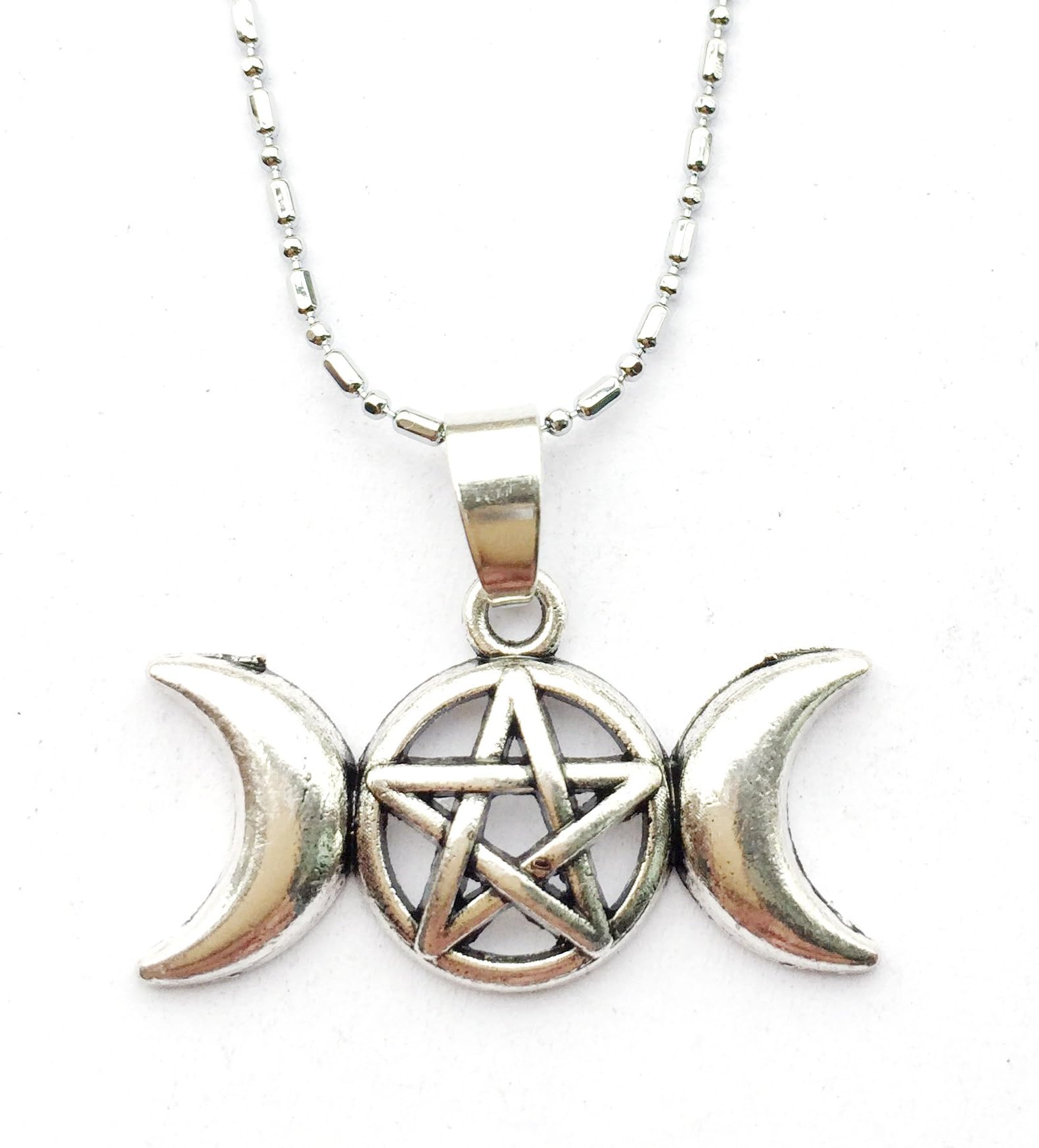 DOLON Blessed Be Necklace Supernatural Pentagram Themed Wiccan Charm Jewelry