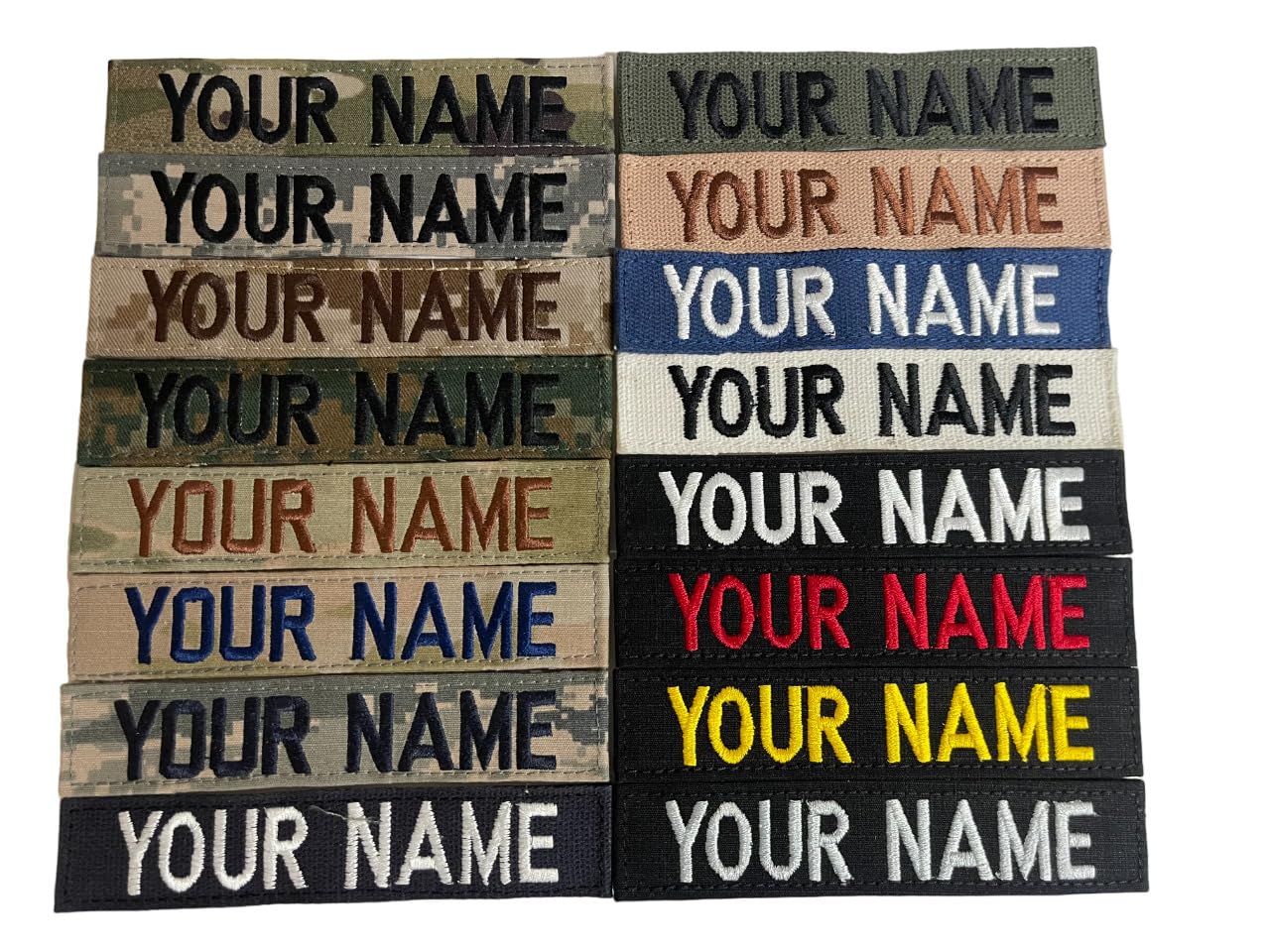 Custom Uniform Embroidered Military Name Tape, Army