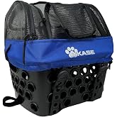BiKASE Durable Dog Bike Basket &amp; Carrier, Rear Mount Pet Basket for Bikes with Super Comfort Mat and Cover, Ideal for Small Dogs and Cats up to 12 lbs