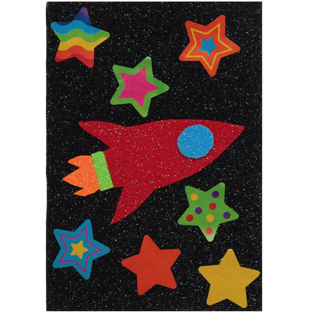 Baker Ross AX419 Star Sticker Rolls Value Pack, Pack of 600, Stickers for Kids Great Stickers for Scrapbooking Card Making - Image 5