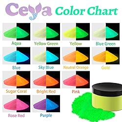 Ceya Fluorescent Sky Blue Glow Powder, 5.3oz/150g