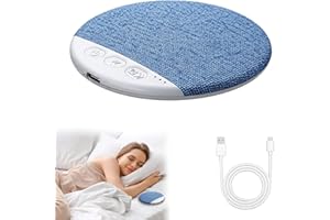 2.0 Bluetooth Pillow Speakers for Sleeping, 2.0 Portable Under Pillow Speaker with White Noise Timer Wireless Sleep Aid with 