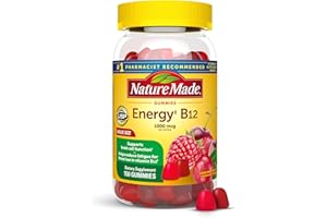 Nature Made Vitamin B12 Gummies 1000 mcg per serving, Dietary Supplement for Energy Metabolism Support, B12 Vitamins, 150 Gummy Vitamins, 75 Day Supply