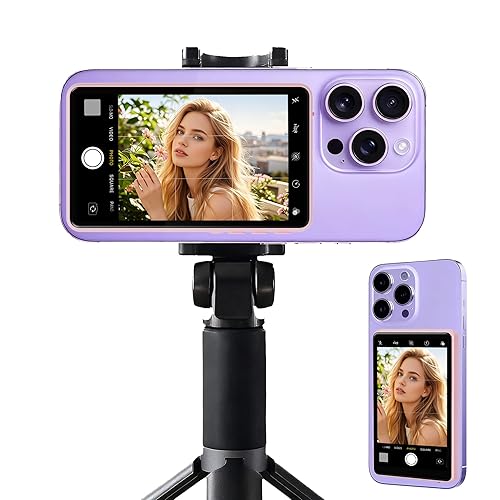 LuliLi Selfie Monitor Screen iPhone, 4K Vlog Recording Back Camera Screen for iPhone & Android, 180° Rotation, 3 Levels of Brightness, Photography Lovers Gift Ideas