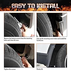 Xotic Tech 4PCS Front & Rear Mud Flap Splash Guards